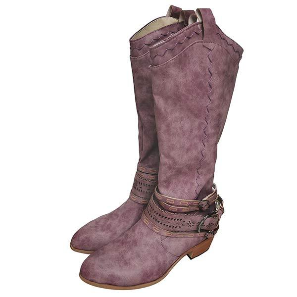 Vintage Hohe Winterreiterstiefel