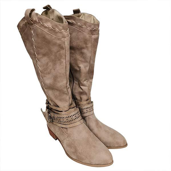 Vintage Hohe Winterreiterstiefel