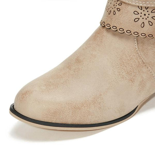 Vintage Hohe Winterreiterstiefel