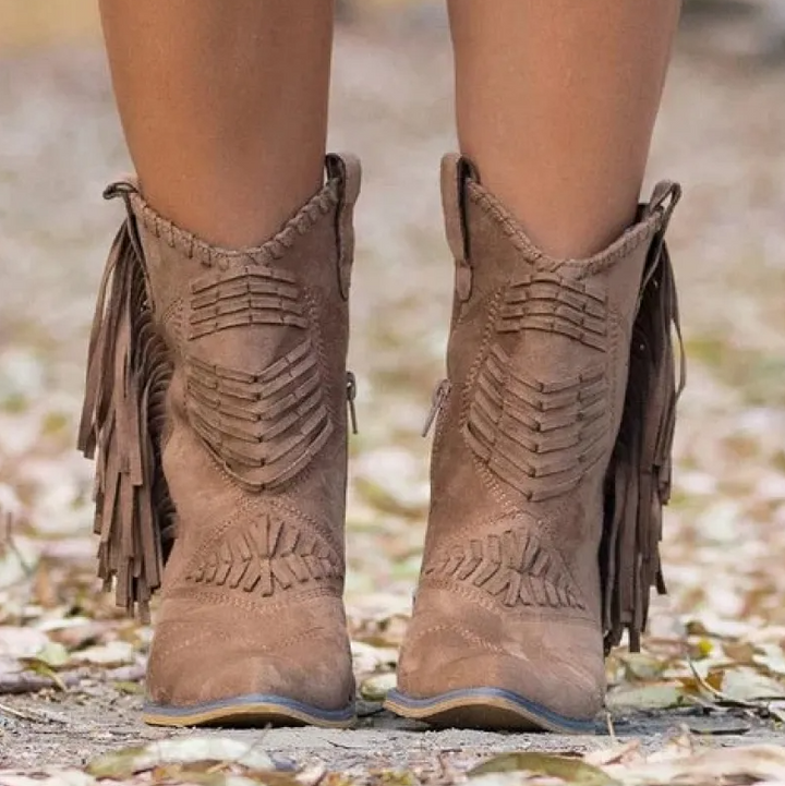 Western Cowgirl Stiefel mit Fransen