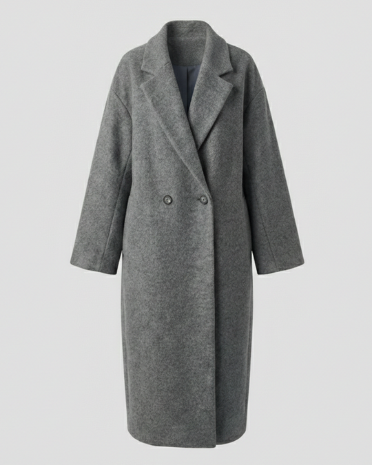 Damen Oversized Wollmantel