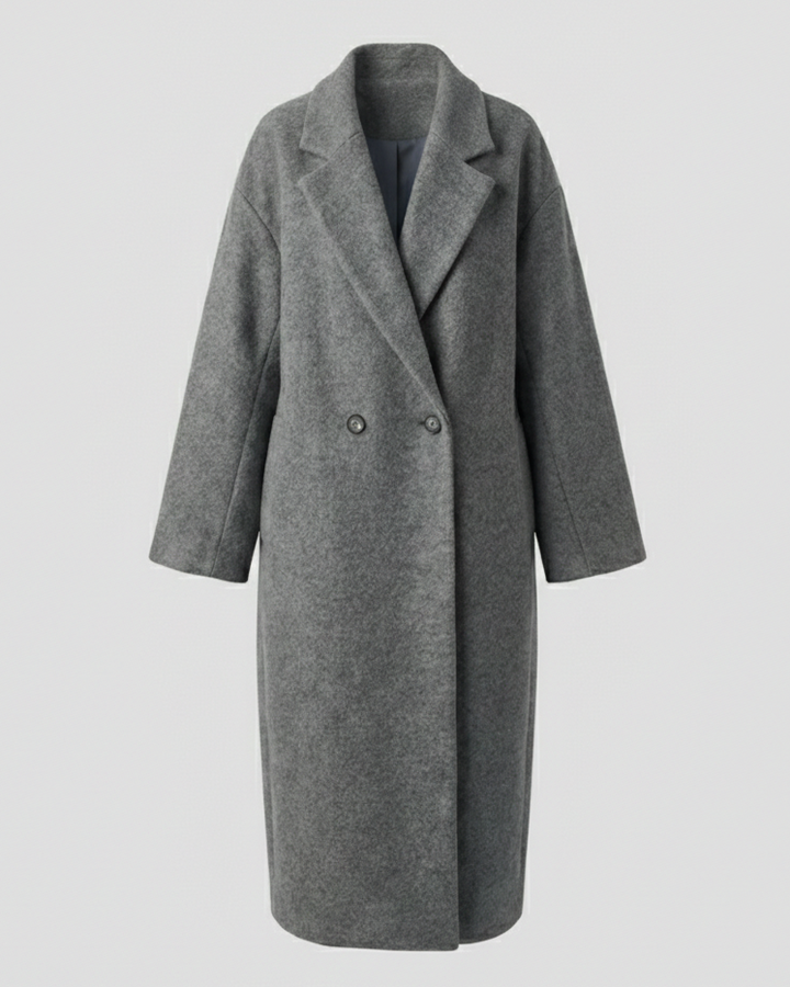 Damen Oversized Wollmantel