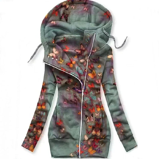 Damen Schmetterlings Kunst Cardigan