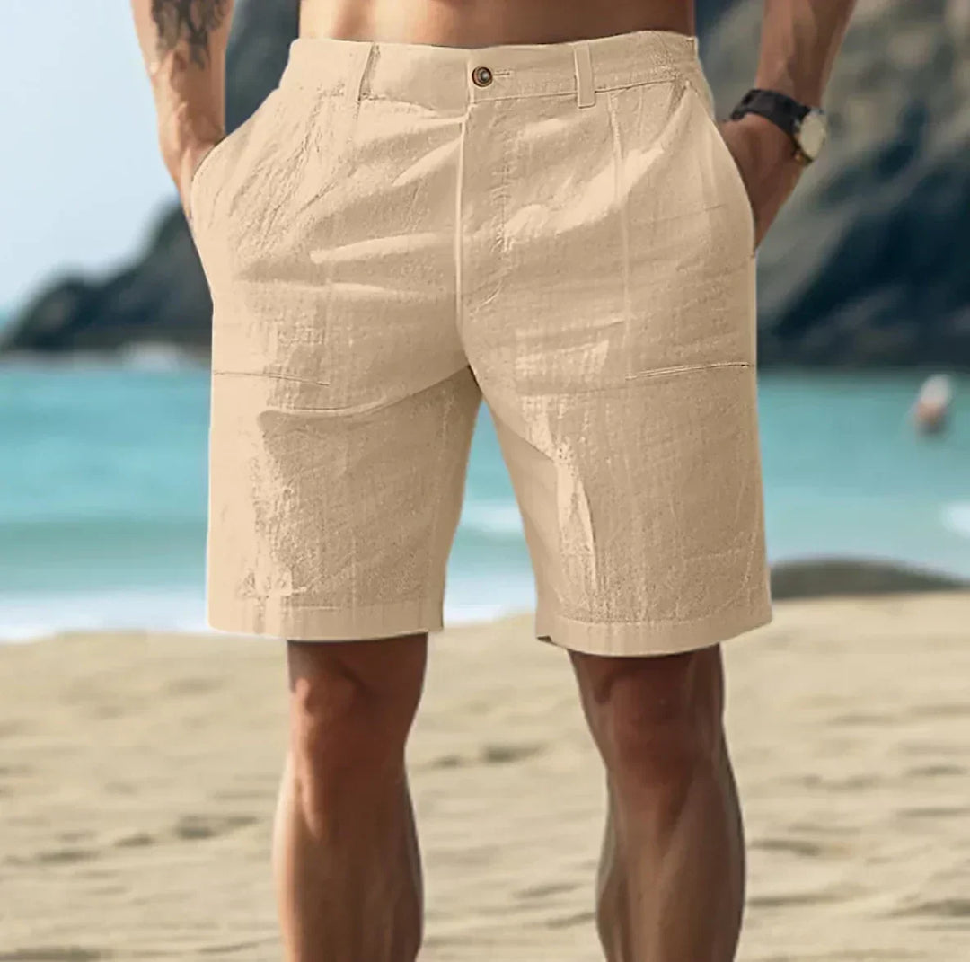 Nord Taschen | Herren Leinen Shorts für Entspannte Sommertage Atmungsaktiv, Bequem & Stilvoll