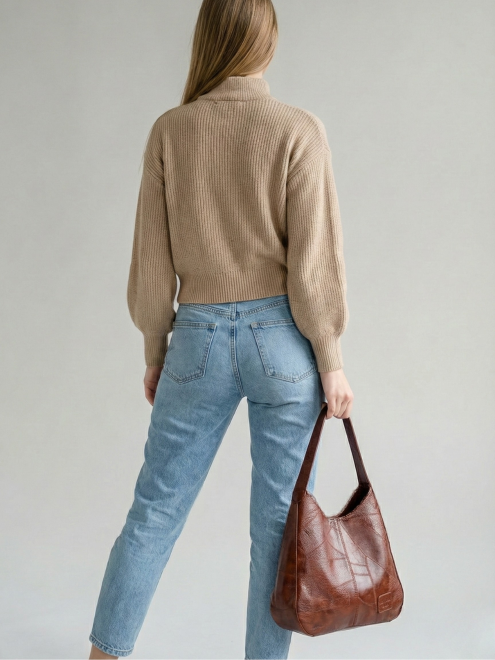 Nord Taschen | Große Hobo-Tasche, Vegane Leder Schultertasche