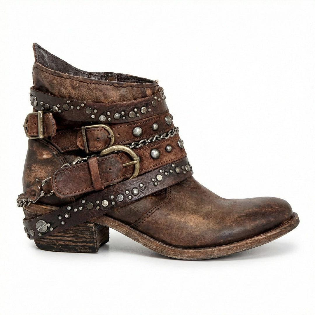 Vintage-Kettenstiefel