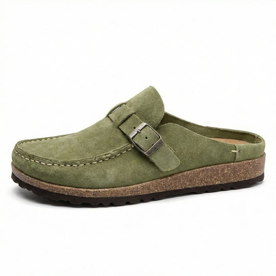 Clogs - Damen Retro Wildleder Slip-On Mule - Vittorelli
