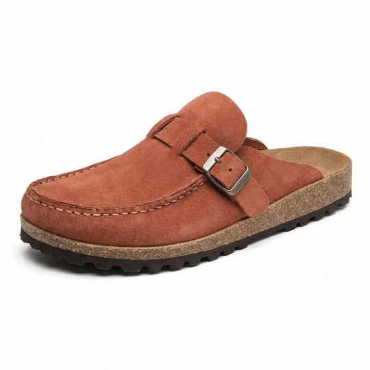 Clogs - Damen Retro Wildleder Slip-On Mule - Vittorelli