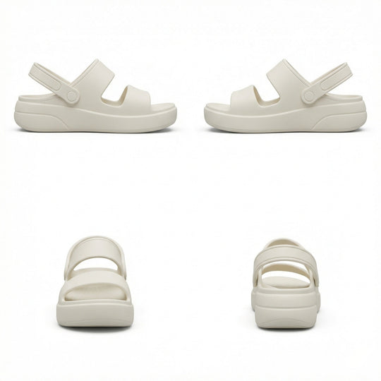 Orthopädische Sandalen Comfort Plus Pantoletten mit Doppelriemen Gepolsterte, Lässige Slip-On-Sandalen - Arvani