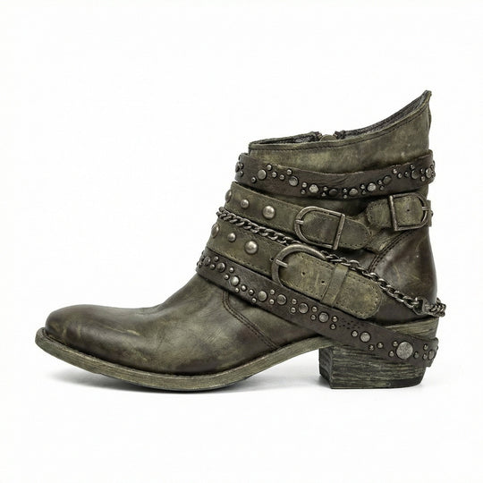 Vintage-Kettenstiefel