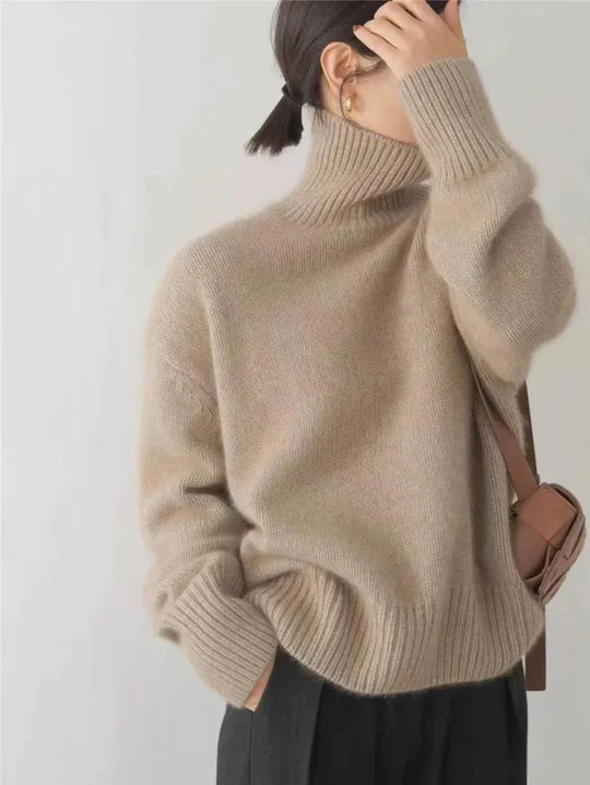 Rollkragen Gemütlicher Pullover