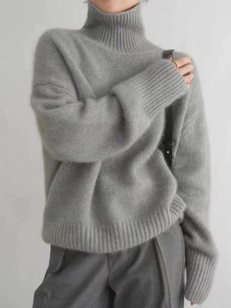 Rollkragen Gemütlicher Pullover