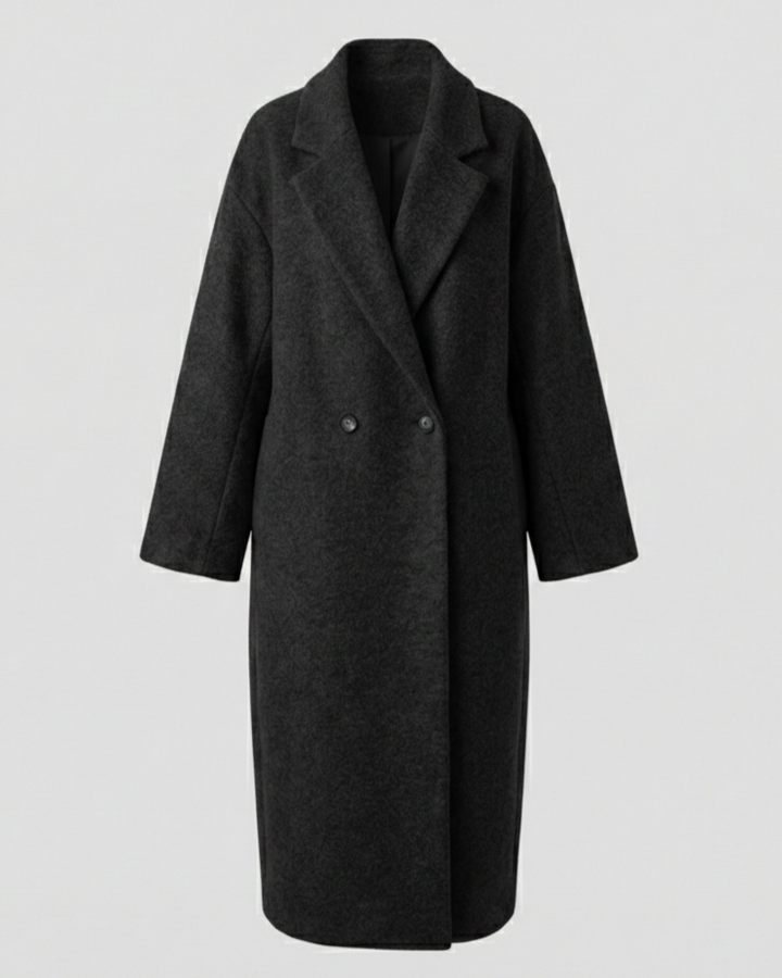 Damen Oversized Wollmantel