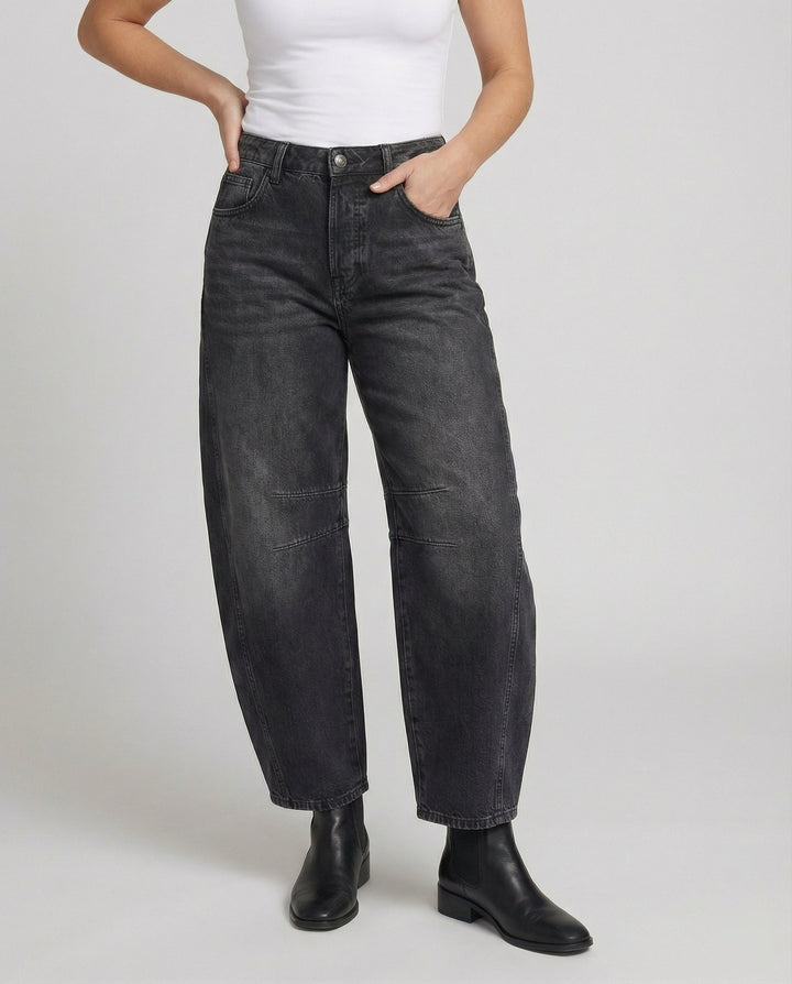 Nord Taschen | Mid Rise Barrel Jeans für Damen