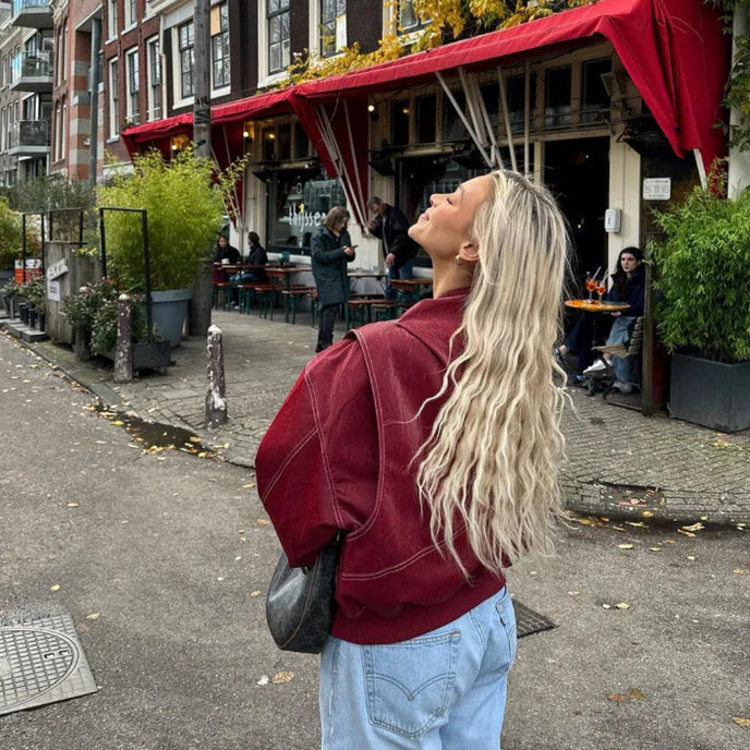 Übergröße Vegane Lederjacke für Den Herbst - Arvani