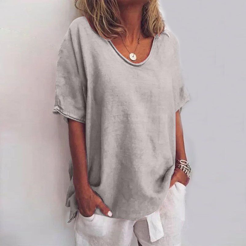 Nord Taschen | Damen Rundhals-Shirt Unifarben