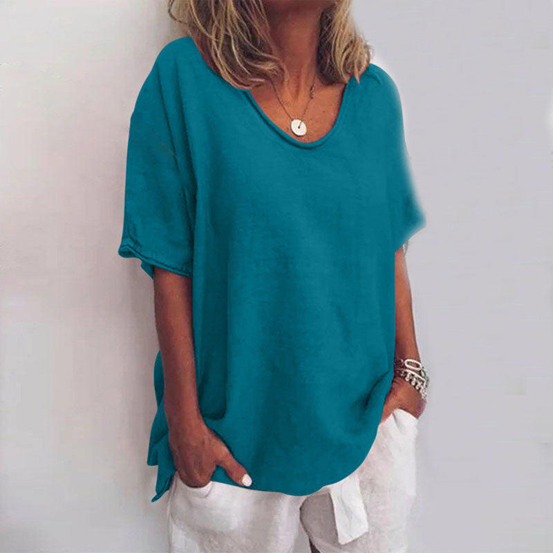 Nord Taschen | Damen Rundhals-Shirt Unifarben