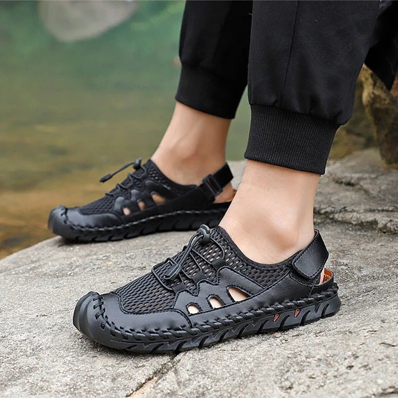 Herren Freizeit Mesh Sandalen Nord Taschen