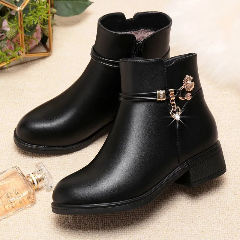 Weiche Damen Strass Stiefel Lederstil Nord Taschen
