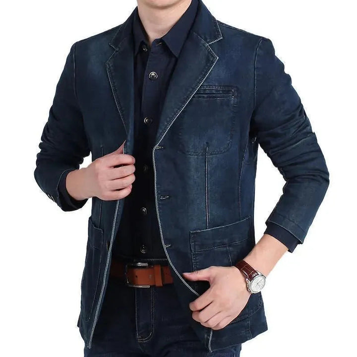 Herren Blazer - Cowboy Denim Jeans Blazer