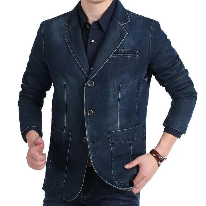 Herren Blazer - Cowboy Denim Jeans Blazer