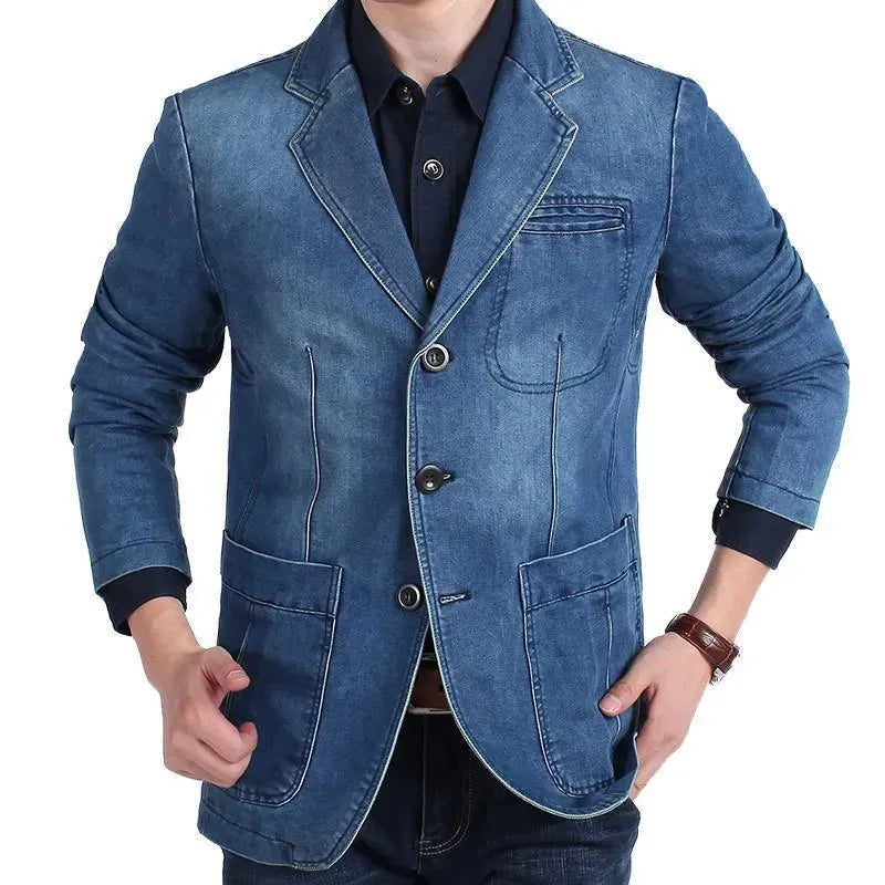 Herren Blazer - Cowboy Denim Jeans Blazer