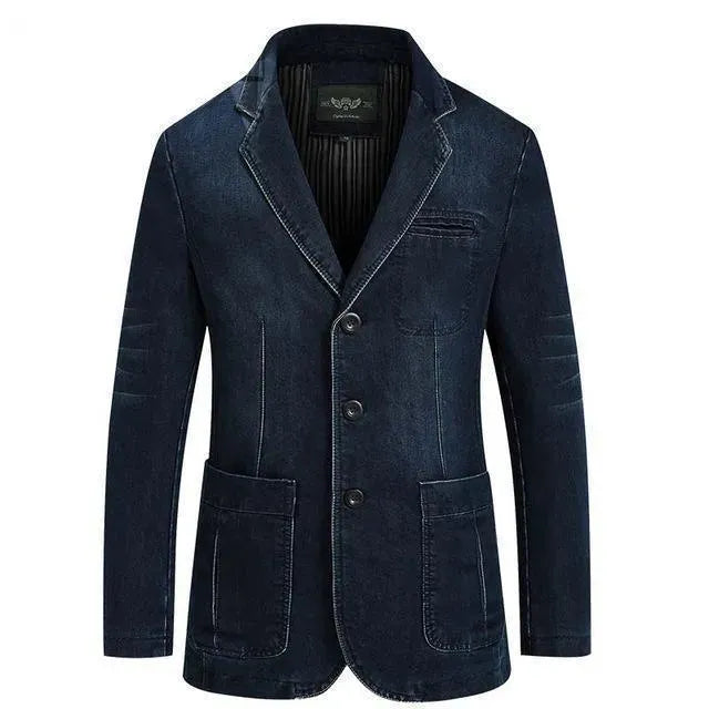 Herren Blazer - Cowboy Denim Jeans Blazer