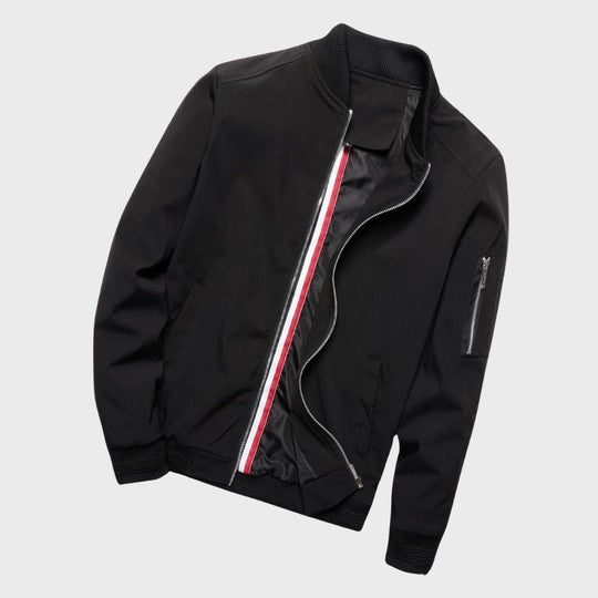 Herren Leichte Bomberjacke mit Reißverschlusstaschen