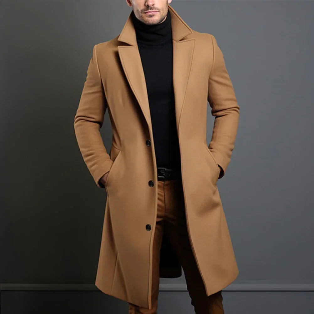 Herren Klassischer Maßanzug Mantel – MarinNord Taschenlau, Schwarz, Beige Optionen