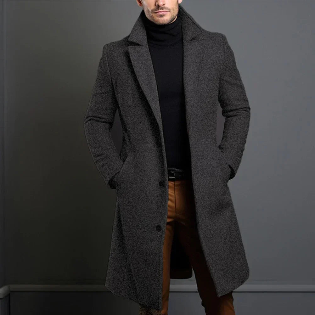 Herren Klassischer Maßanzug Mantel – MarinNord Taschenlau, Schwarz, Beige Optionen