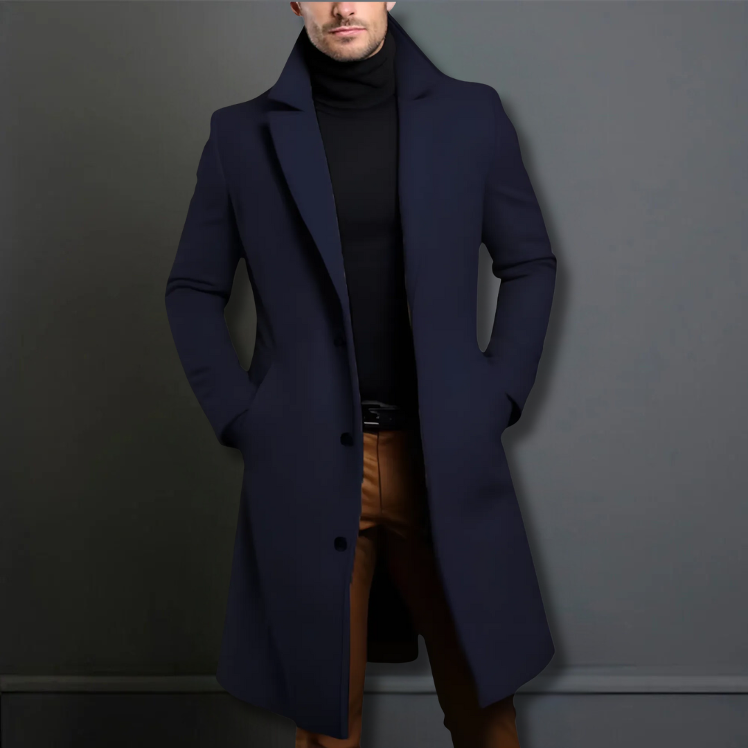 Herren Klassischer Maßanzug Mantel – MarinNord Taschenlau, Schwarz, Beige Optionen