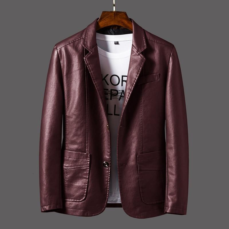 Herren Leder Blazer