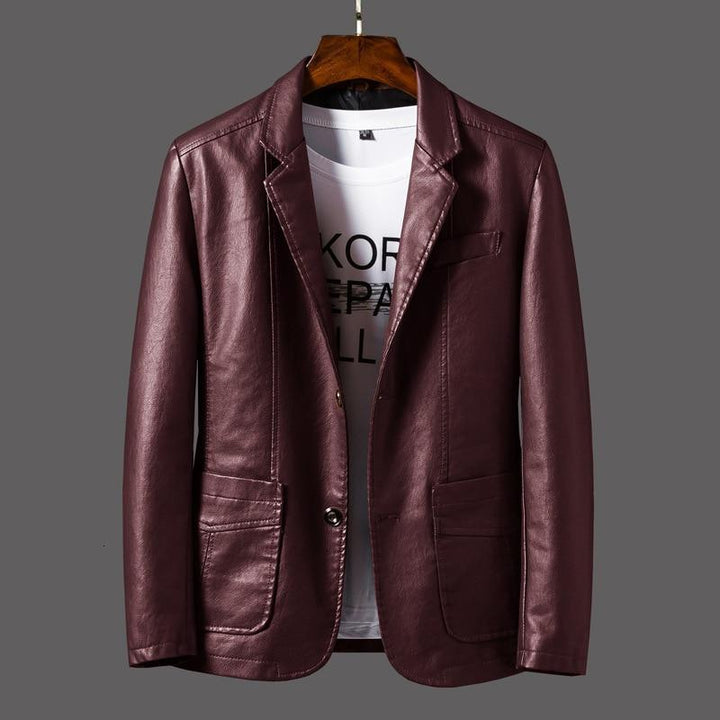 Herren Leder Blazer