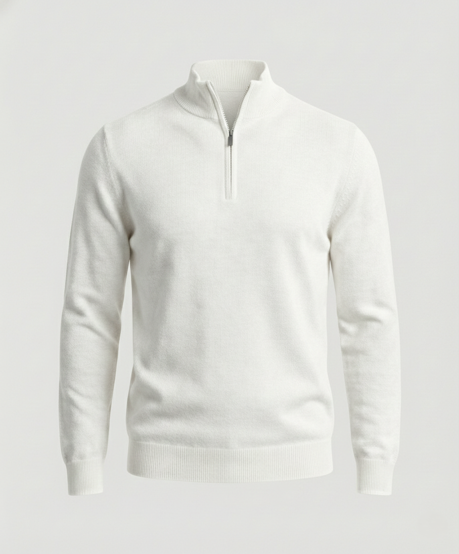 Eleganter Merino V-Ausschnitt Pullover