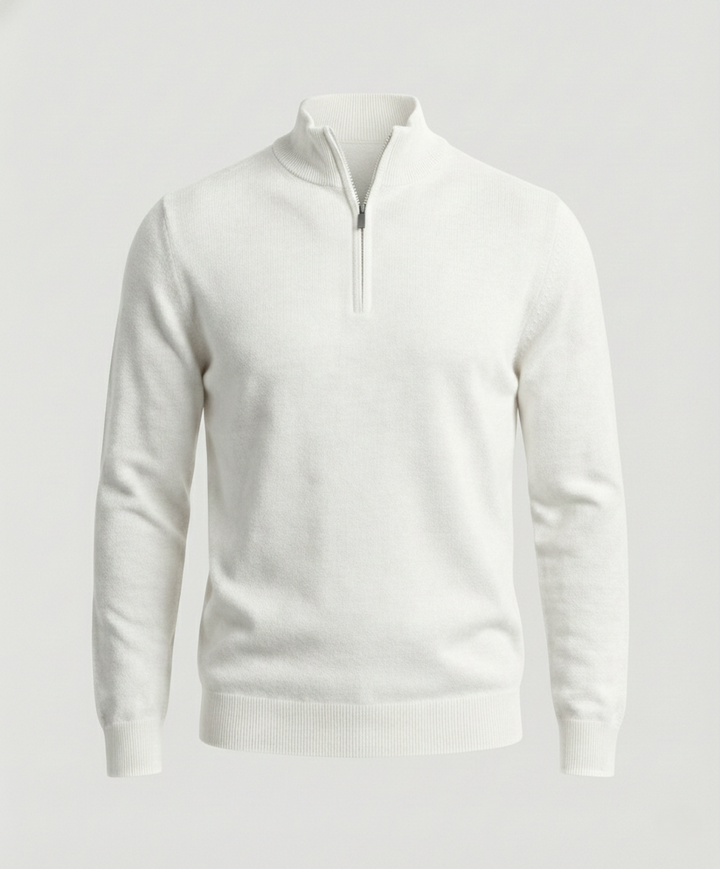 Eleganter Merino V-Ausschnitt Pullover
