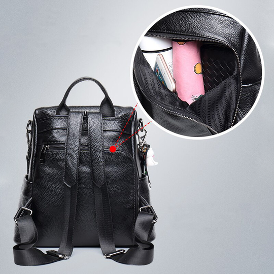 DiNord Taschenstahl Rucksack Aus Leder