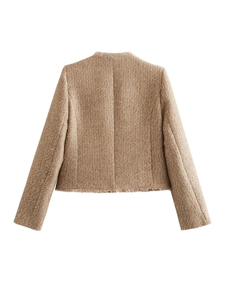 Klassisch geschnittener Tweed-Blazer
