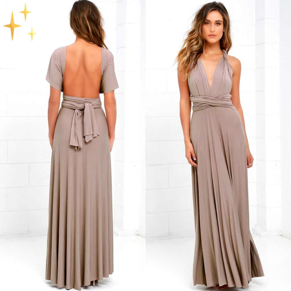 Elegantes Baumwoll Wickelkleid