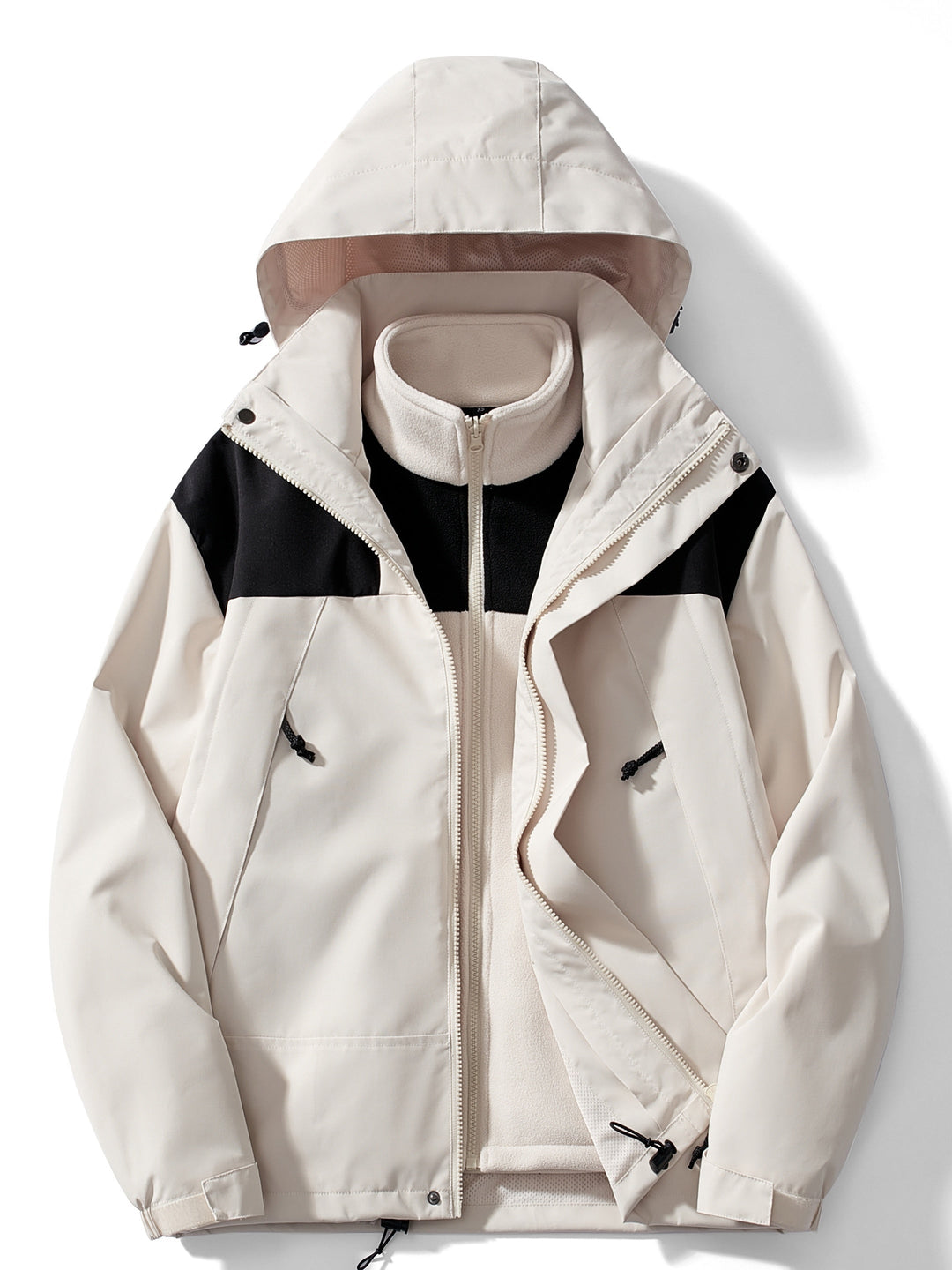 Damen Fleece 3-in-1 Winterjacke mit Kapuze & Wärmefunktion | Nord Taschen