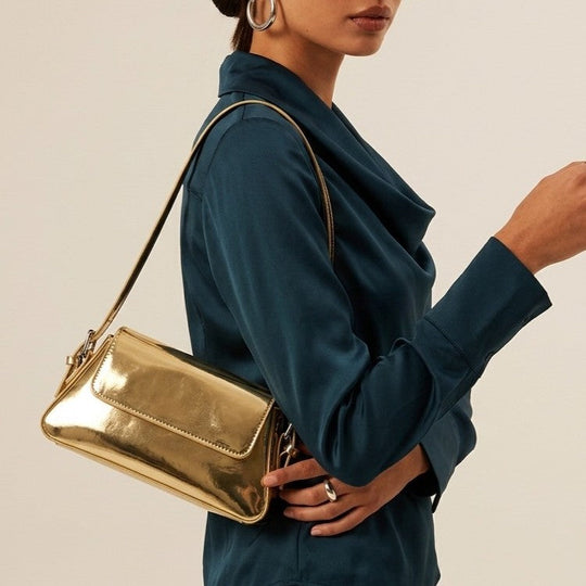 Nord Taschen | Damen Metallic Kleine Schultertasche