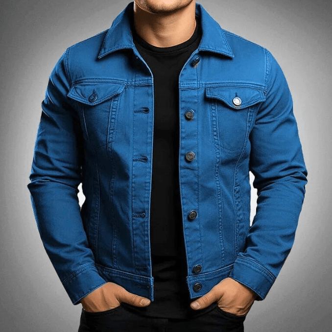 Denim Jack Herren Stilvolle Jeansjacke Lässige & Trendige Looks