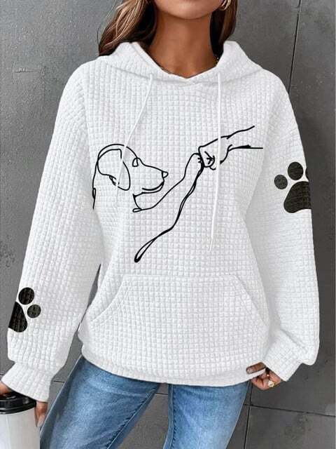Bequemer Und Warmer Kapuzenpullover Für Frauen