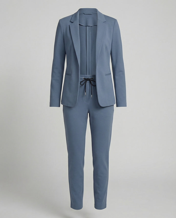 Damen Hosenanzug Mit Offenem Blazer Und Hose