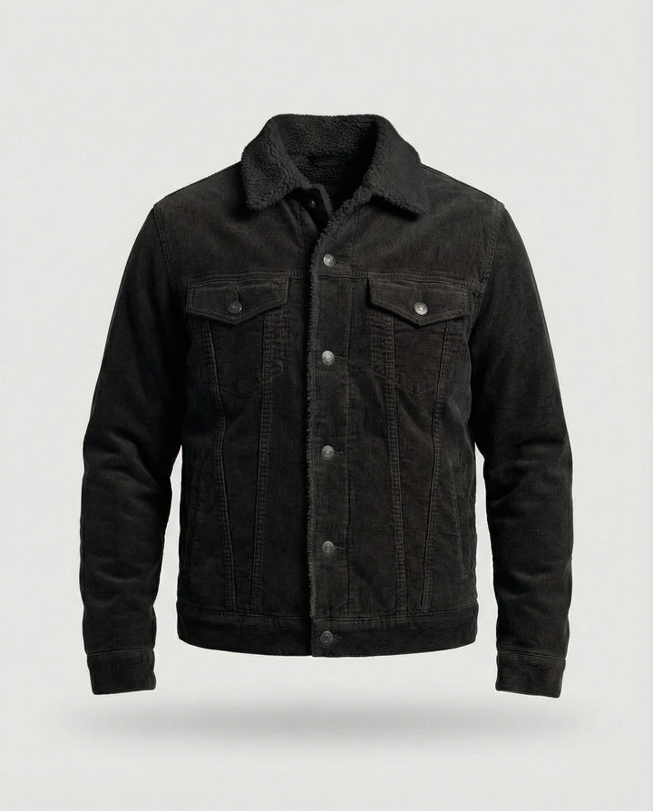 Elegante Cord Herrenjacke