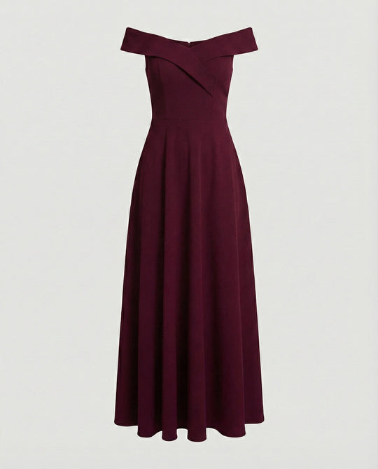 Elegantes Off-Shoulder Langes Catwalk Abendkleid - Arvani