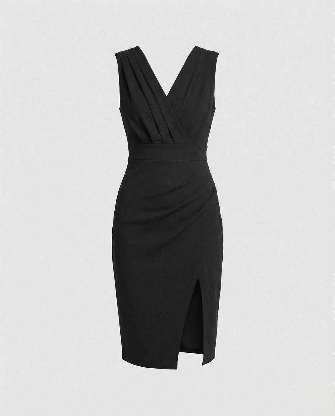 Ärmelloses Kleid mit Hoher Taille