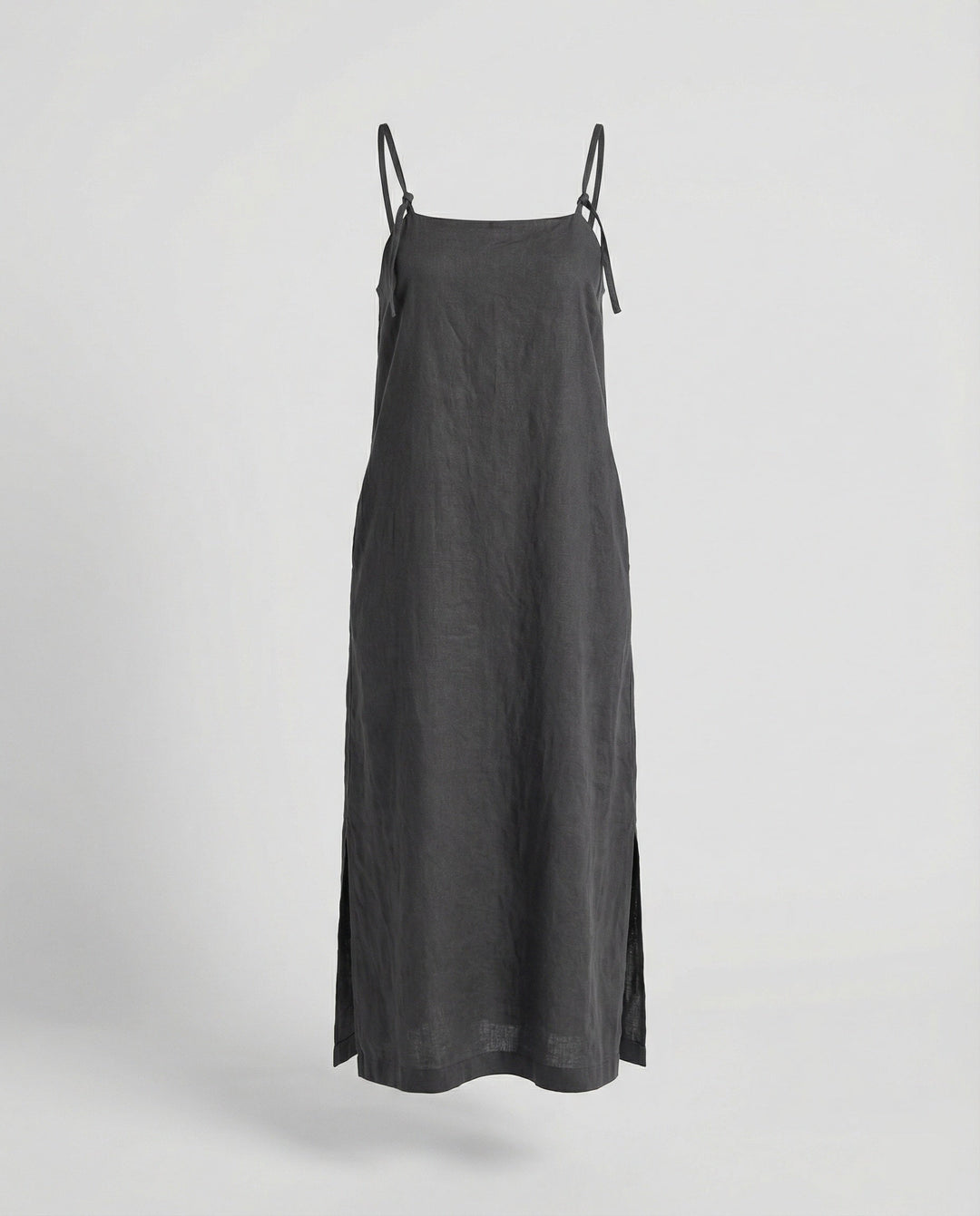 Damen Leinenkleid luftig mit Taschen