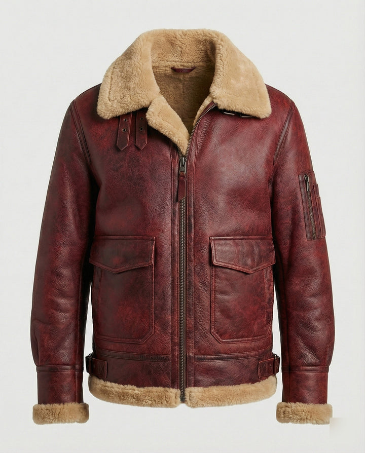 Authentische Jacke Stehkragen Herren