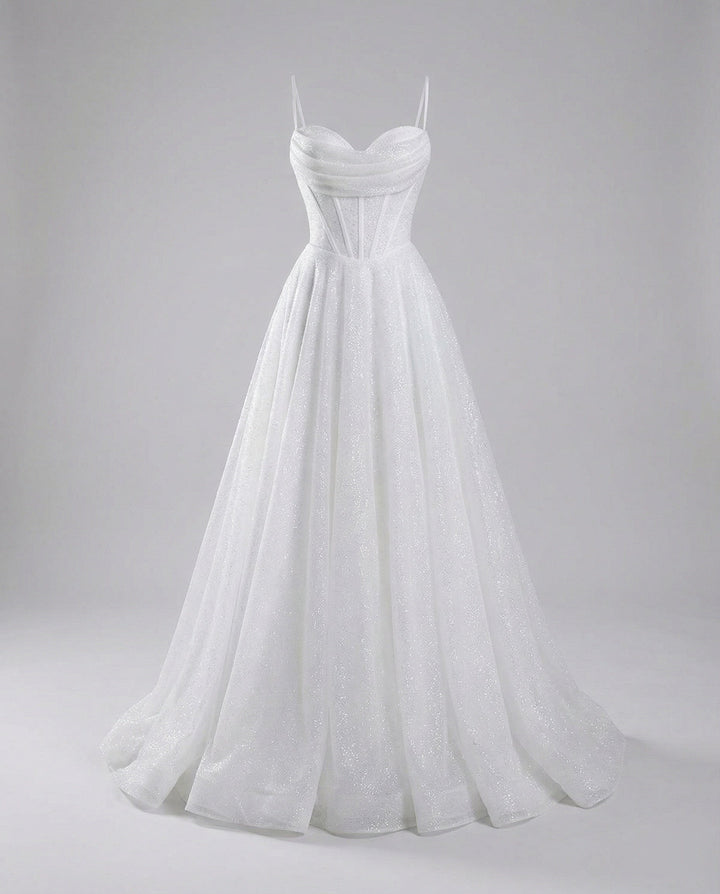 Glitter Ballkleid mit Schnürung