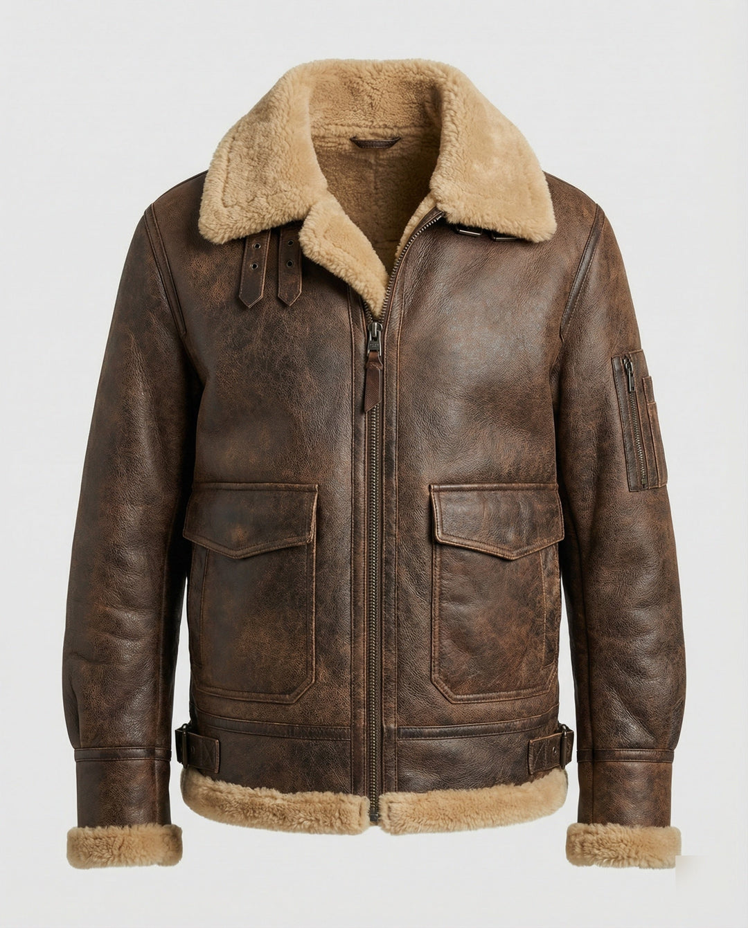 Authentische Jacke Stehkragen Herren